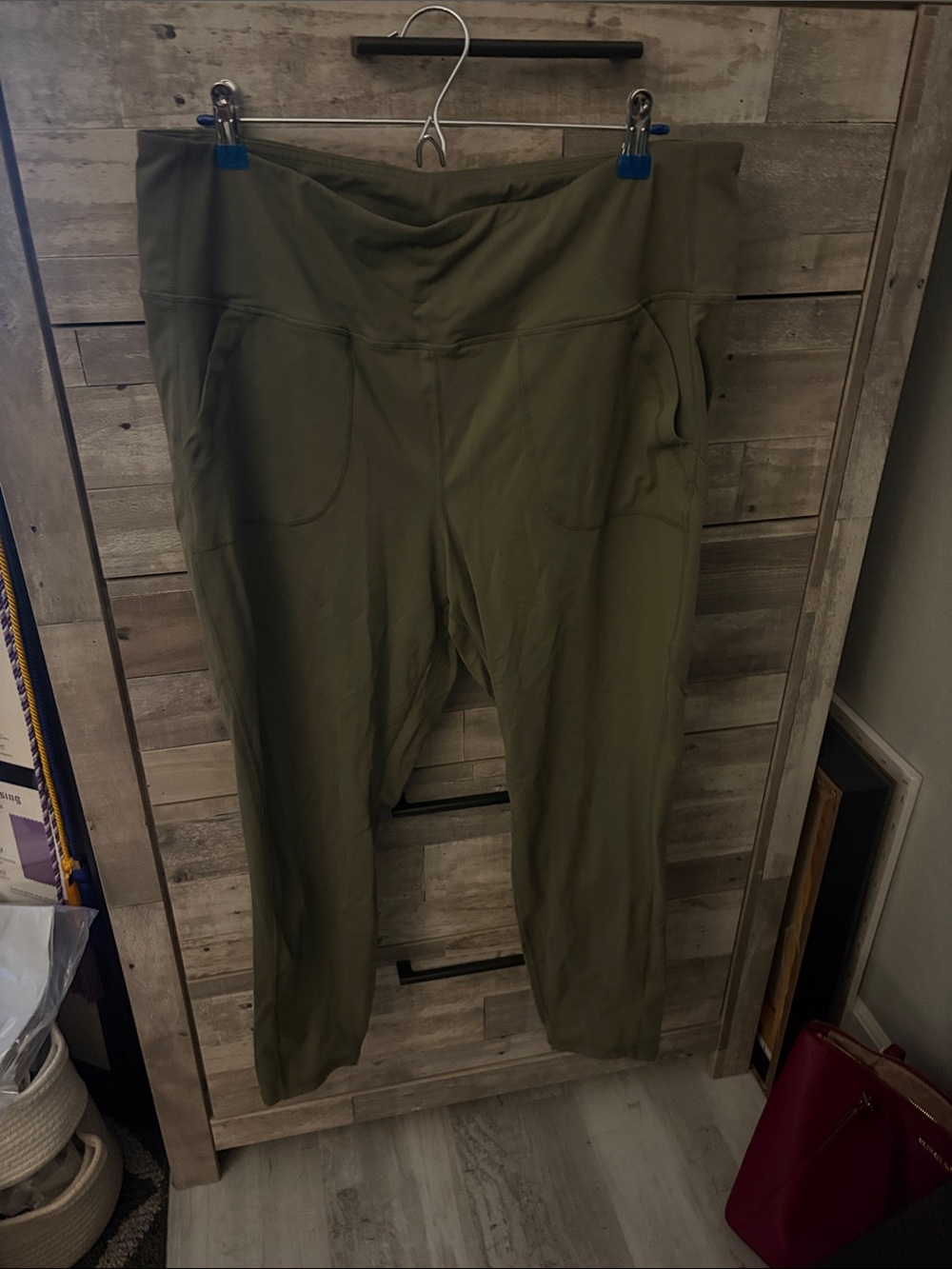 torrid Olive Green High-Waist Leggings with Pockets